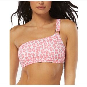 NWT Sundazed Women's Reyna Animal Print One-Shoulder Bikini Top,